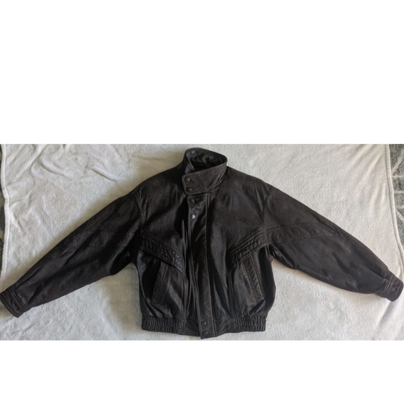 Wilsons Adventure Bound Leather-Pilot Bomber Jacket Mens Large Brown Thinsulate. - Picture 1 of 12